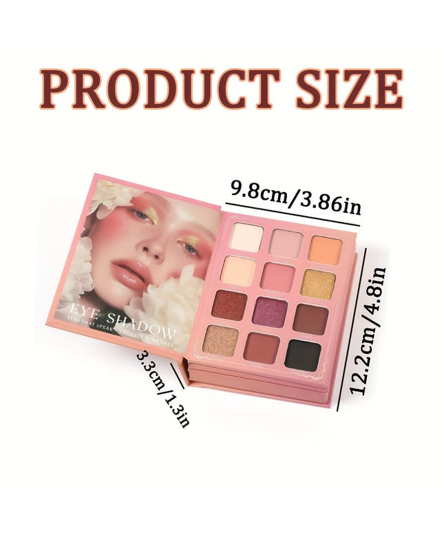 KissICON AZ-221 Az221 3page Book Makeup Palette Red