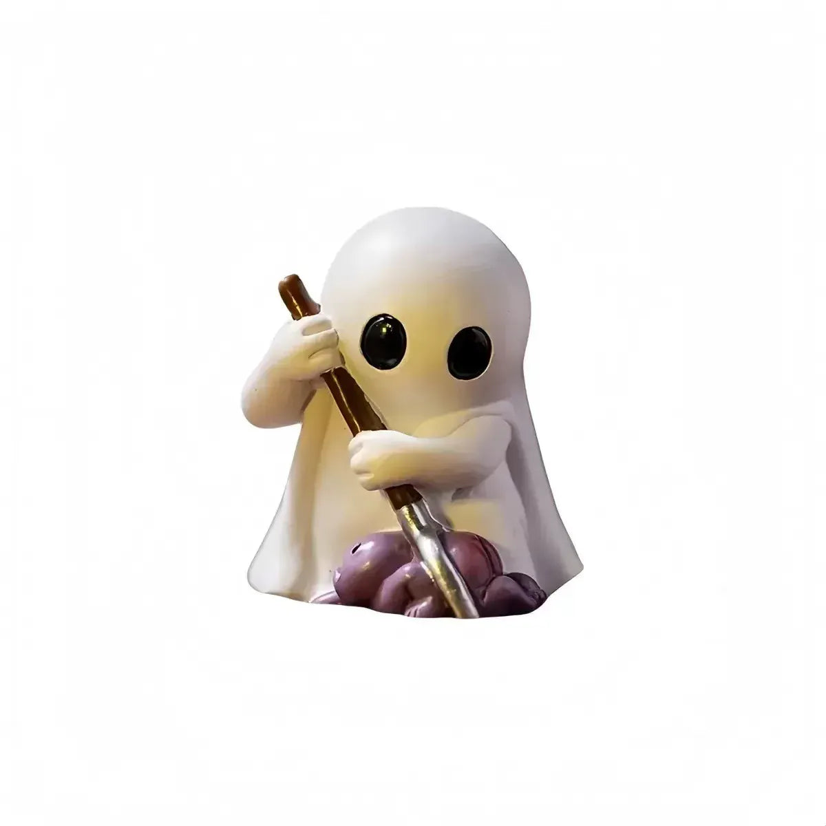KissICON B 1Pcs Cute Halloween Ghost Ornament Creative Novelty Decor Office Mini Desktop Figurine Gift for Home Decoration Collection Decor