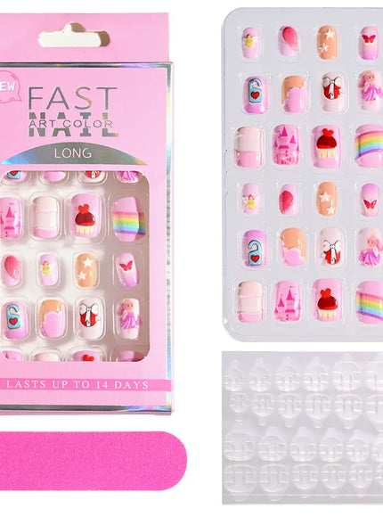 KissICON B-2 KissIcon Kids Cartoon Nail Tips - Detachable Press