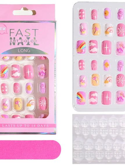 KissICON B-4 KissIcon Kids Cartoon Nail Tips - Detachable Press