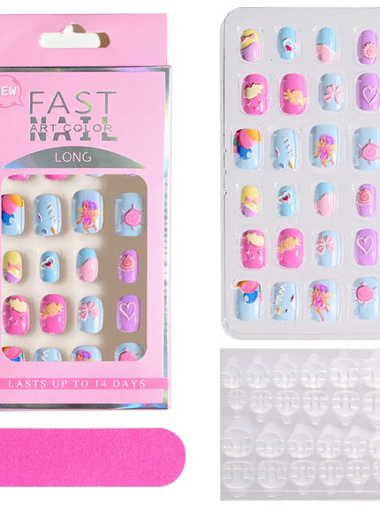 KissICON B-5 KissIcon Kids Cartoon Nail Tips - Detachable Press