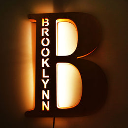 KissICON B Custom LED Name Lamp Personal Gift for Lovers  Family