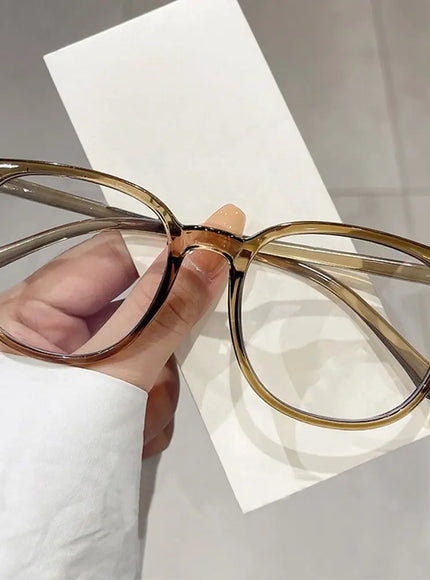 KissICON B-Green Large Square Frame Anti-Blue Light Glasses Fashion Retro Men Women Computer Goggles Reading Eyeglasses Optical Spectacle Eyewear