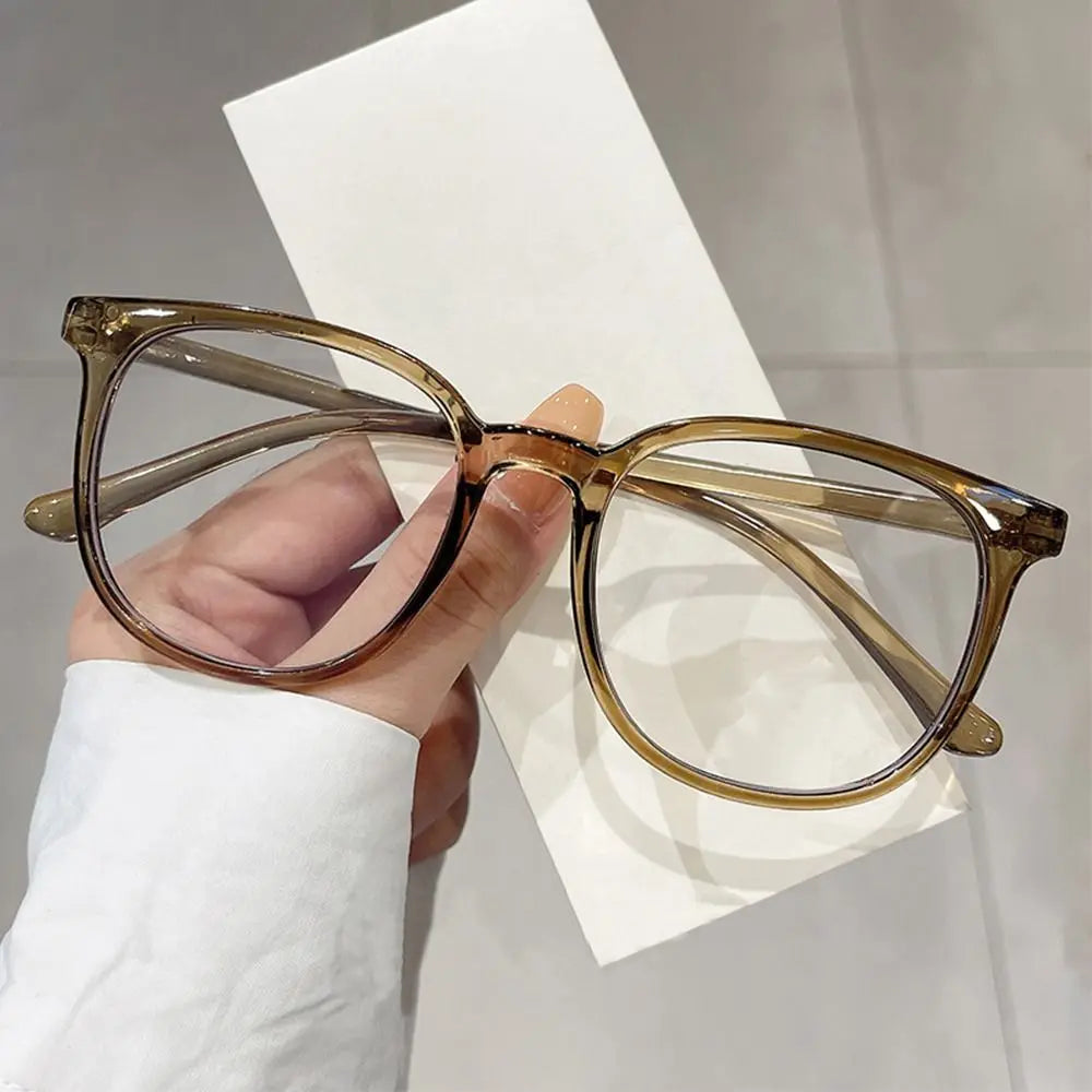 KissICON B-Green Large Square Frame Anti-Blue Light Glasses Fashion Retro Men Women Computer Goggles Reading Eyeglasses Optical Spectacle Eyewear