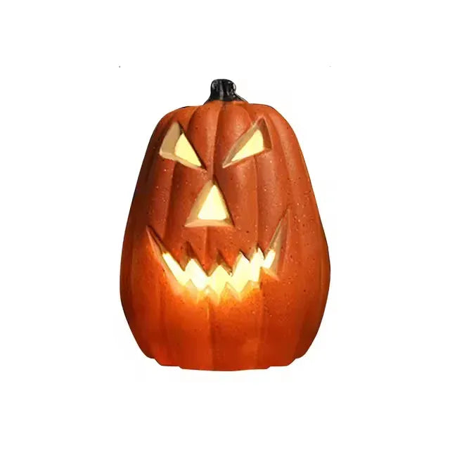 KissICON B / Other Halloween Horror Pumpkin Lantern LED Lantern Scene Layout Home Decoration Interior Garden Courtyard Haunted House Decoration