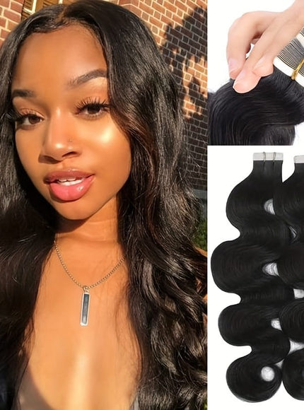 KissIcon Body Wave Tape In Extensions Natural Look