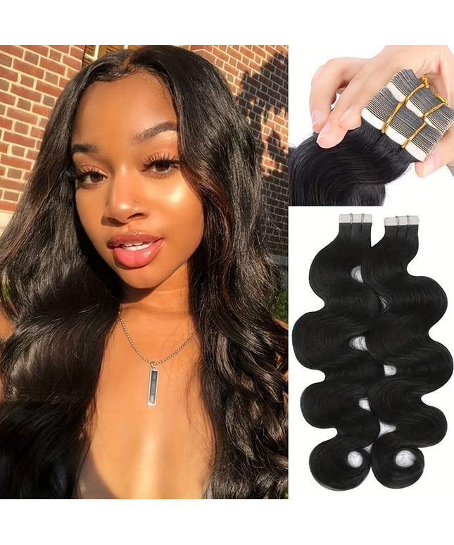 KissIcon Body Wave Tape In Extensions Natural Look