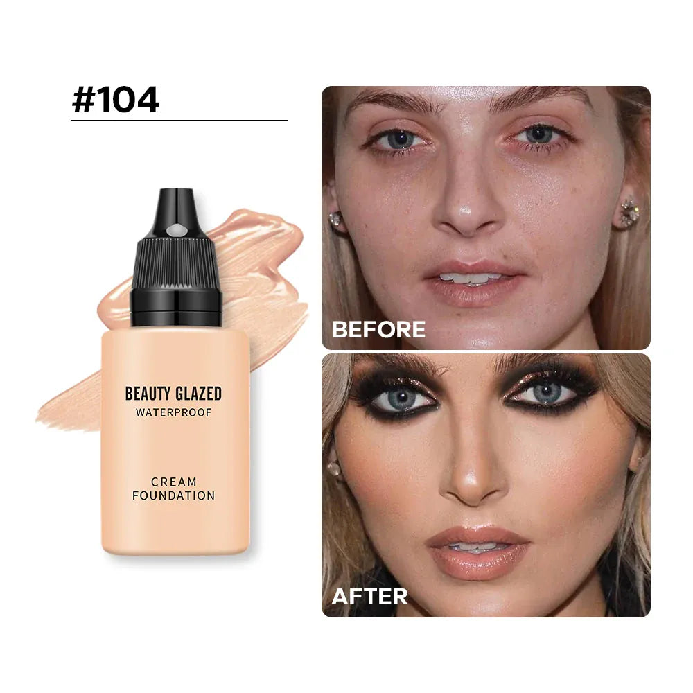 KissICON b165-4 / 16ml KissIcon Beauty Glazed 24Hr Matte Foundation - Waterproof