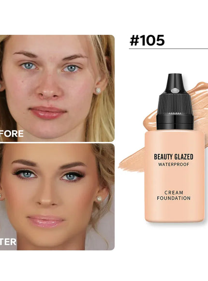 KissICON b165-5 / 16ml KissIcon Beauty Glazed 24Hr Matte Foundation - Waterproof