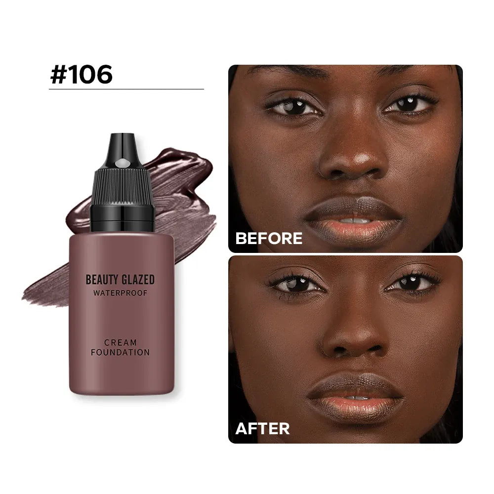 KissICON b165-6 / 16ml KissIcon Beauty Glazed 24Hr Matte Foundation - Waterproof