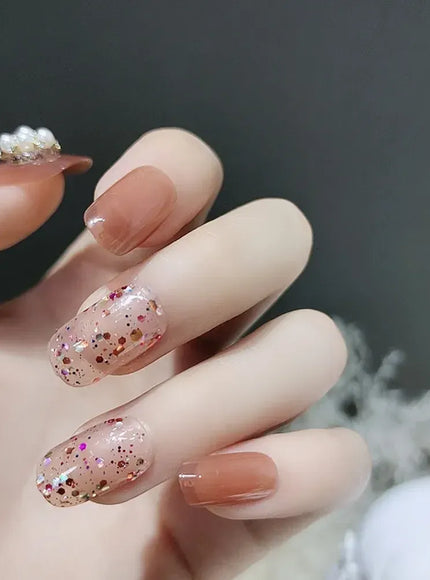 KissICON B342 White French Press On Nails 3D Bowknot Full