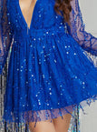 Blue / UK 18