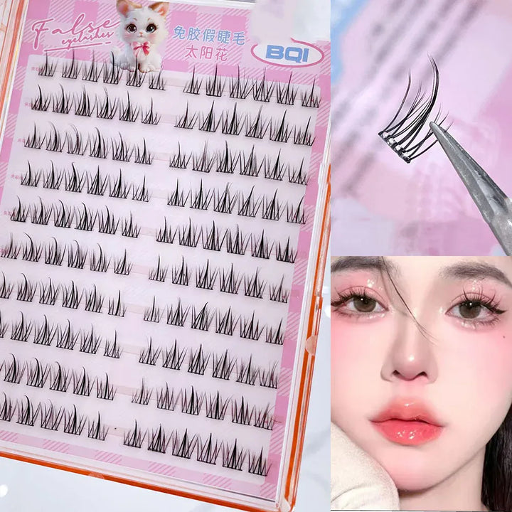 KissIcon False Eyelashes 10-12mm C Curl - Self