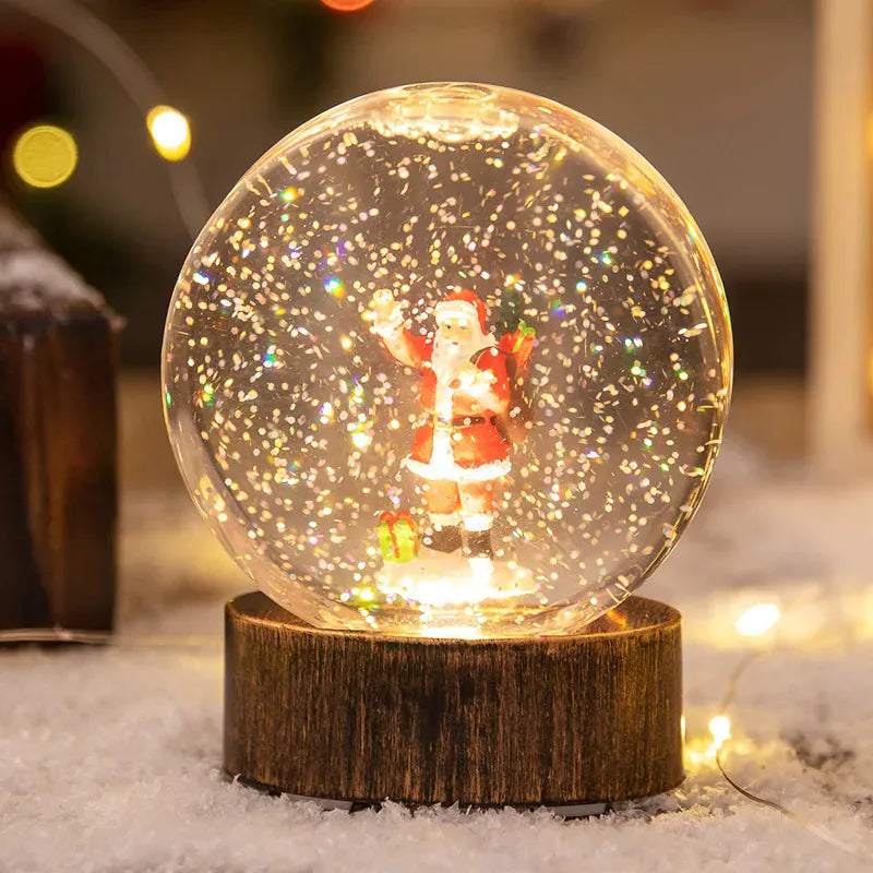 KissICON Backpack old man Christmas Decorations: Illuminated Crystal Balls Night Lights Wind Lights and Creative Christmas Gifts
