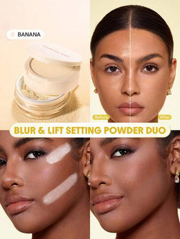 jkthpu-45 Banana / one-size KissIcon SHEGLAM InstaReady Blur Powder Duo Bubblegum Matte