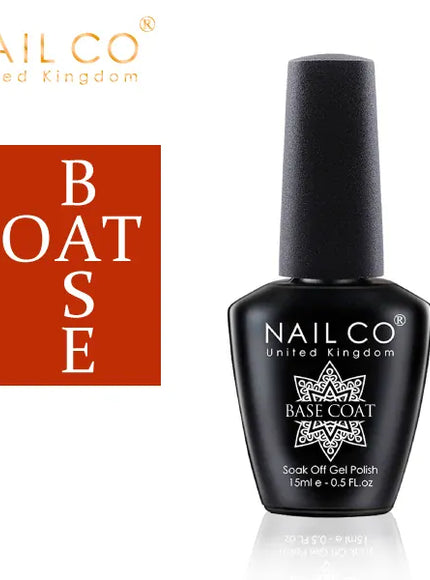 KissICON Base Coat 💋 Nailco Red Gel Polish - Lasting Soak