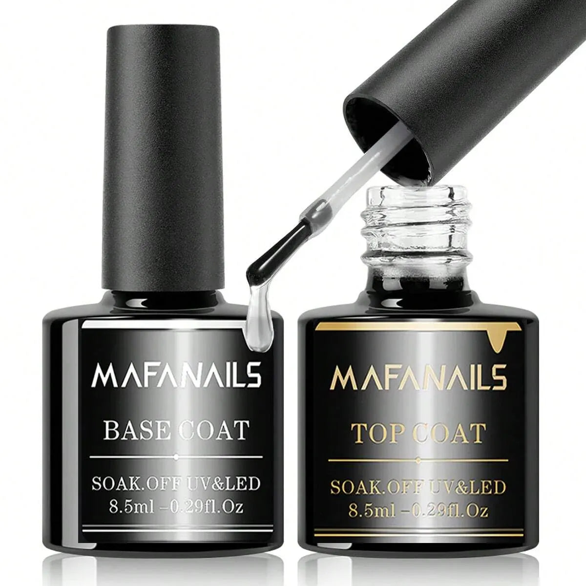 KissICON Base Coat  Top Coat KissIcon Gel Base Top Coat Set 8.5ml -