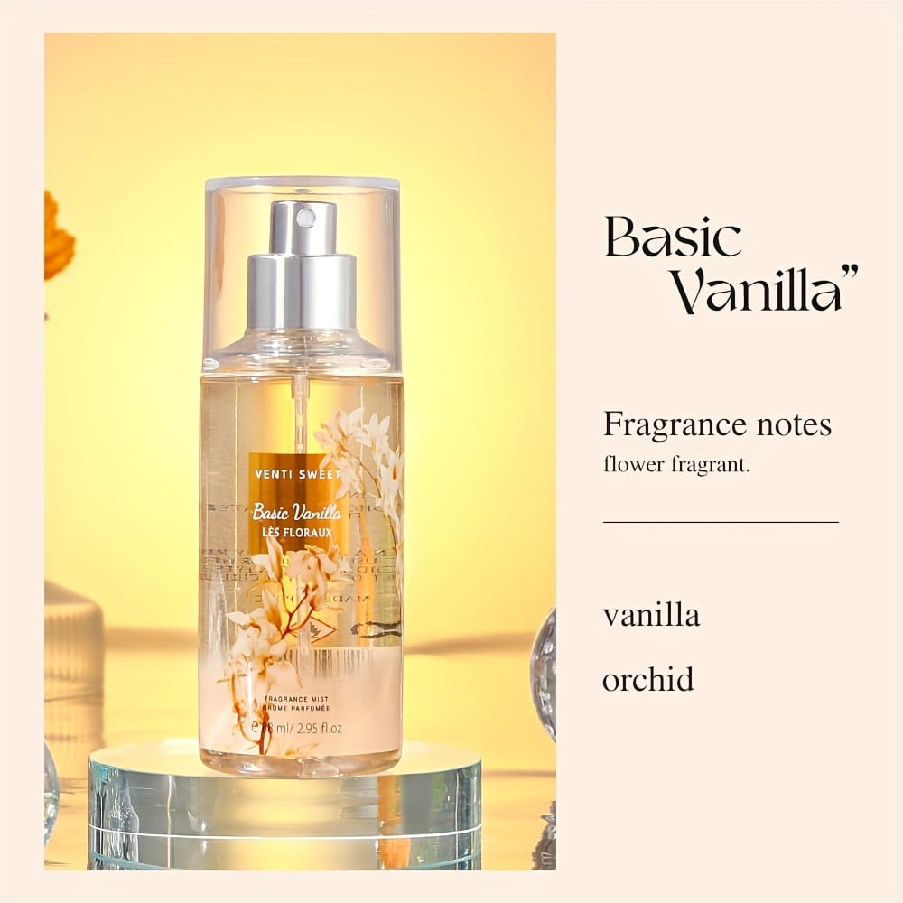 KissICON Basic Vanilla Elegant Floral Perfume – Longlasting Fresh Scent