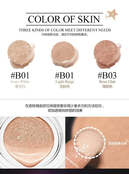KissICON BB Air Cushion Foundation CC Cream Concealer Waterproof