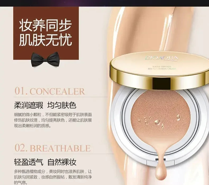 KissICON BB Air Cushion Foundation CC Cream Concealer Waterproof