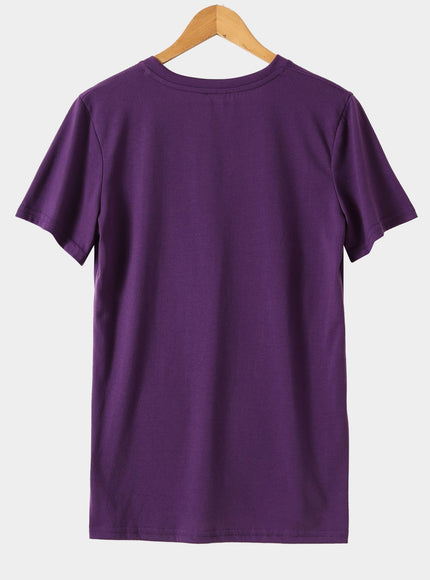 Plus Size Women's V-Neck Short Sleeve T-Shirt - Milano Italy Graphic Print Casual Comfort Fit, Breathable Fabric for Spring Summer Fall, Machine Washable Everyday Essential, Transitional Weather Clothing, Nontransparent Mater