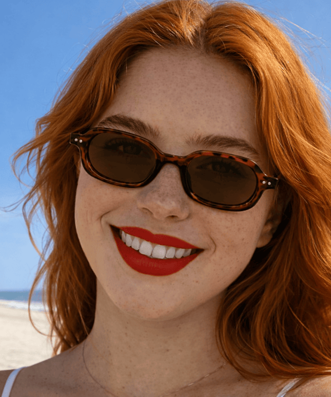 KissICON Eyewear Bean Flower Tea Retro CatEye Sunglasses UV400 Style for Every Adventure