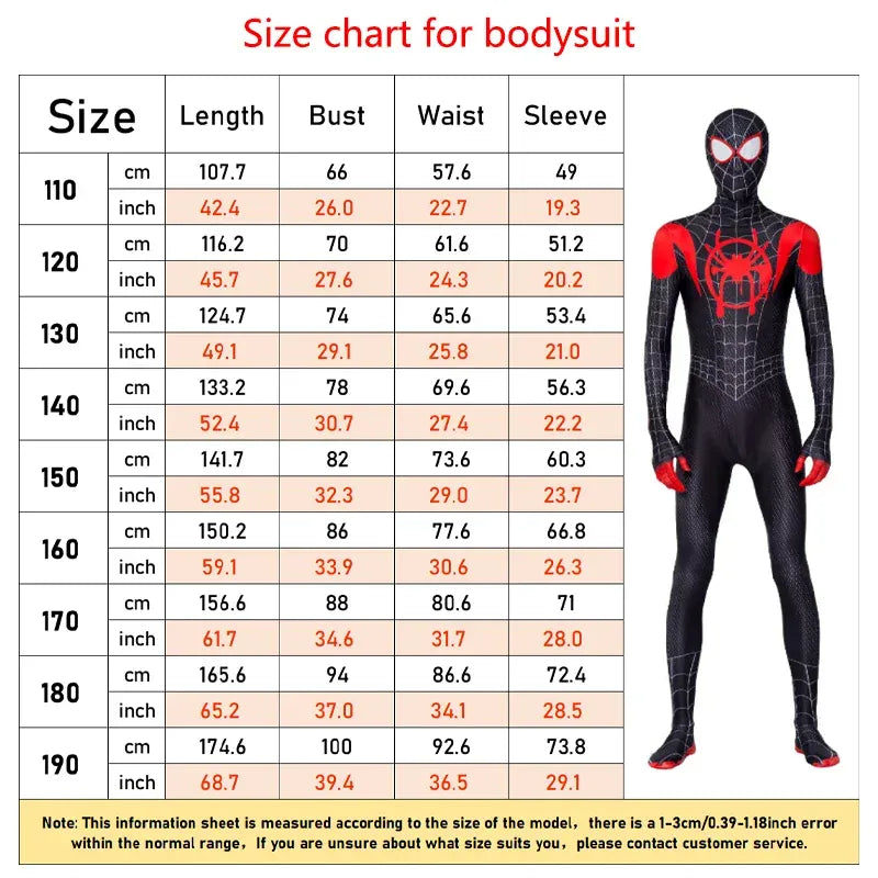 KissICON BEAST KINGDOM Spider Miles Morales Cosplay Halloween Jacket Bodysuit Mask Party Costume Suits Spider Miles Fantasy for Unisex