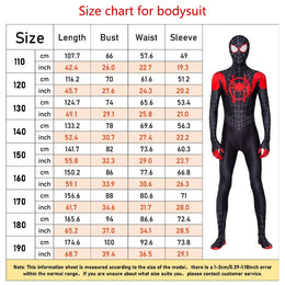 KissICON BEAST KINGDOM Spider Miles Morales Cosplay Halloween Jacket Bodysuit Mask Party Costume Suits Spider Miles Fantasy for Unisex