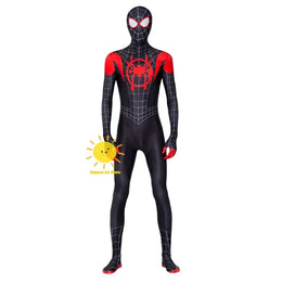 KissICON BEAST KINGDOM Spider Miles Morales Cosplay Halloween Jacket Bodysuit Mask Party Costume Suits Spider Miles Fantasy for Unisex