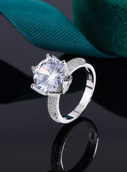 KissICON 💋 Beautiful S925 Silver Ring For Women- AAAA Zircon Sparkle