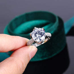 KissICON 💋 Beautiful S925 Silver Ring For Women- AAAA Zircon Sparkle
