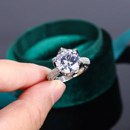 KissICON 💋 Beautiful S925 Silver Ring For Women- AAAA Zircon Sparkle