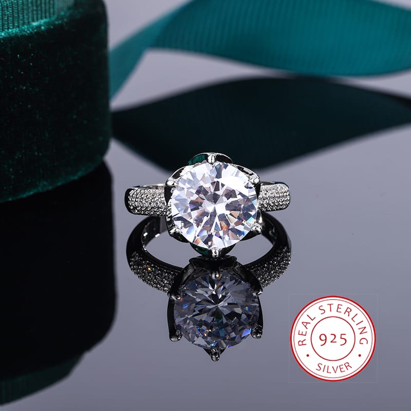 KissICON 💋 Beautiful S925 Silver Ring For Women- AAAA Zircon Sparkle