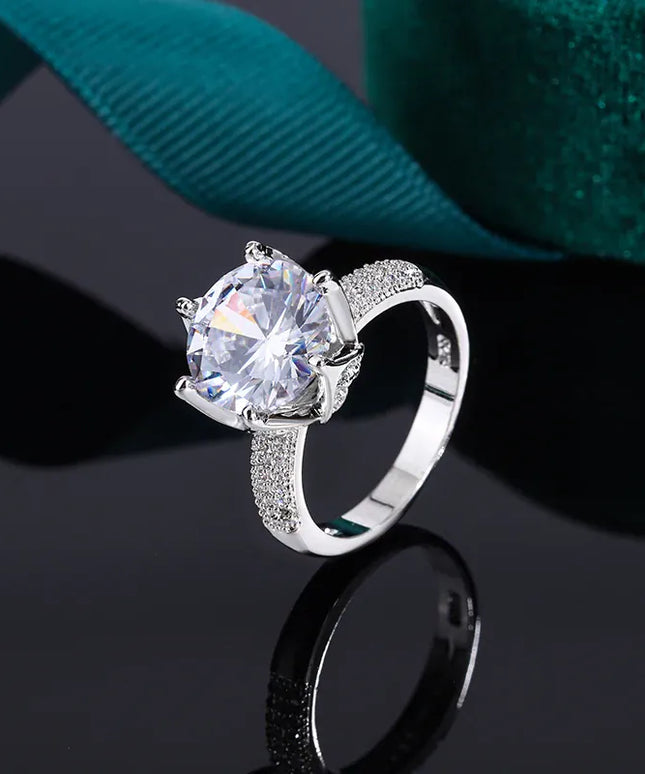 KissICON 💋 Beautiful S925 Silver Ring For Women- AAAA Zircon Sparkle