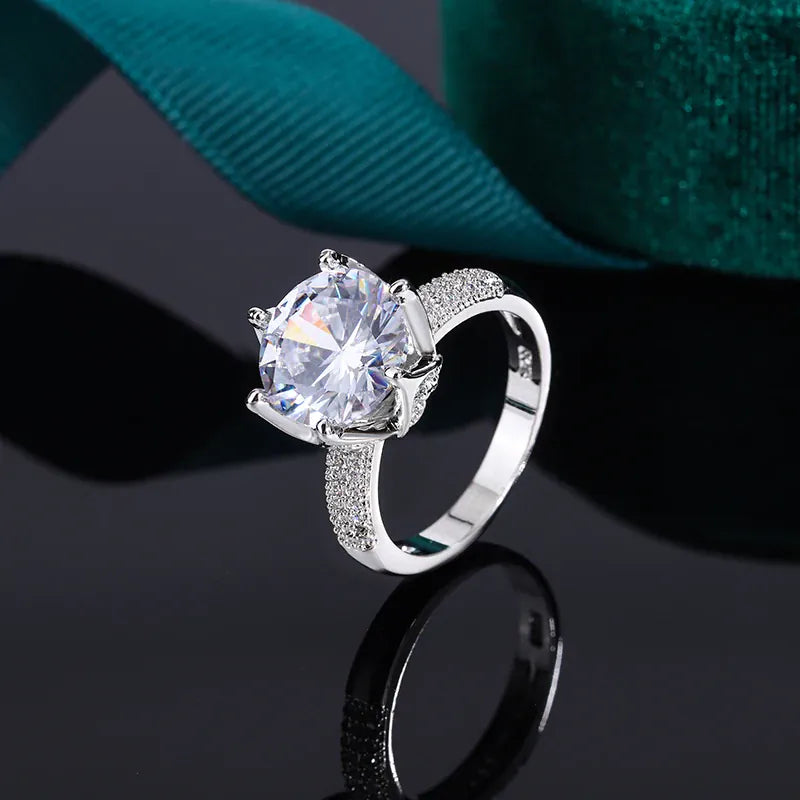 KissICON 💋 Beautiful S925 Silver Ring For Women- AAAA Zircon Sparkle