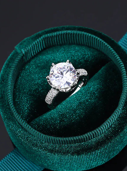 KissICON 💋 Beautiful S925 Silver Ring For Women- AAAA Zircon Sparkle