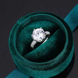 KissICON 💋 Beautiful S925 Silver Ring For Women- AAAA Zircon Sparkle