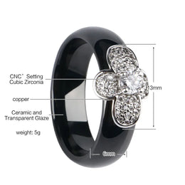 KissICON Bee Ring – Ceramic Crystal CZ