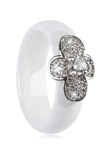 KissICON Bee Ring – Ceramic Crystal CZ