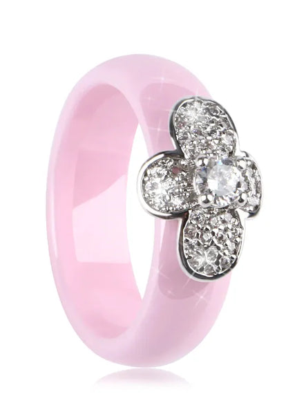 KissICON Bee Ring – Ceramic Crystal CZ