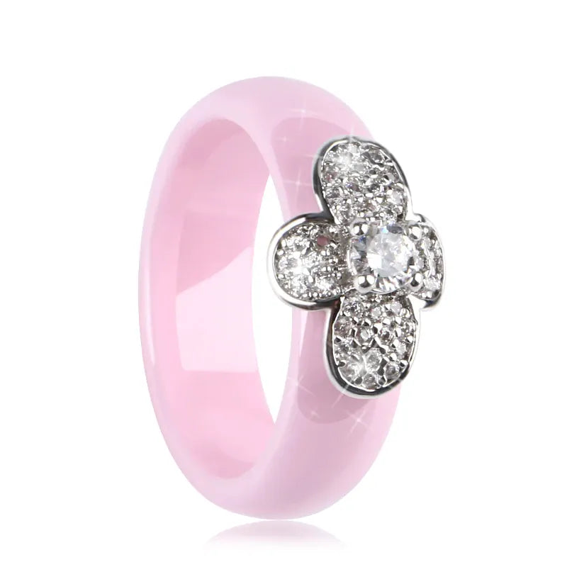 KissICON Bee Ring – Ceramic Crystal CZ