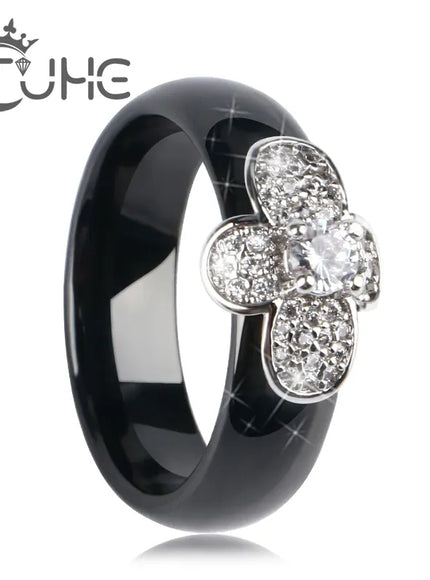 KissICON Bee Ring – Ceramic Crystal CZ