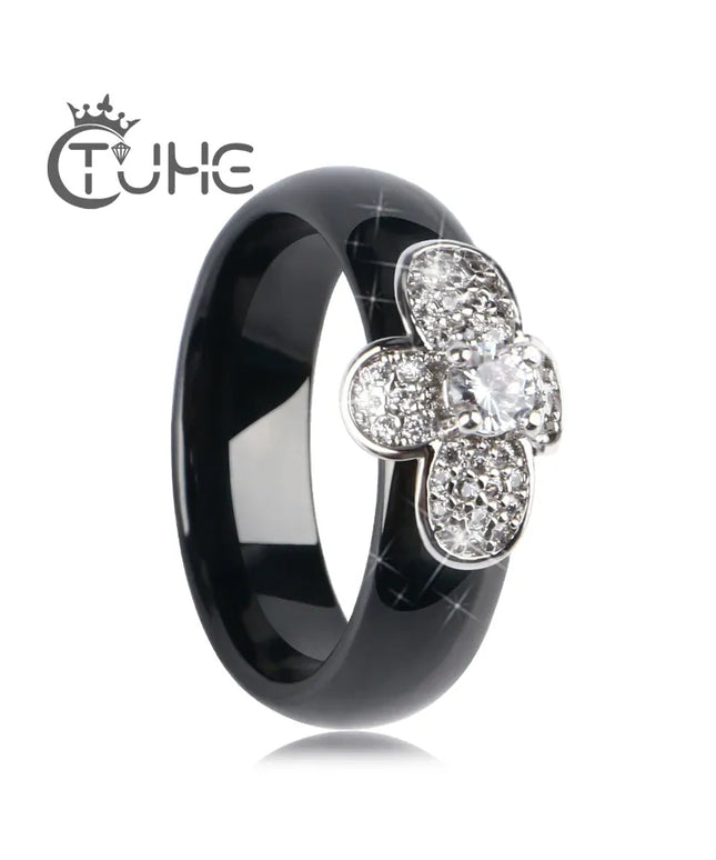KissICON Bee Ring – Ceramic Crystal CZ