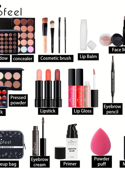 KissICON Beginners Complete Eyeshadow Makeup Kit