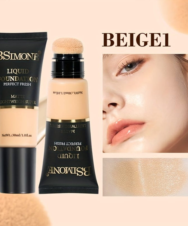 jkthpu-45 BEIGE 1 Bsimone 6 Color Foundation Set - Long Lasting