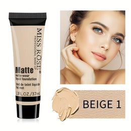 KissICON Beige 1 Missrose Flawless Matte Full Coverage Waterproof