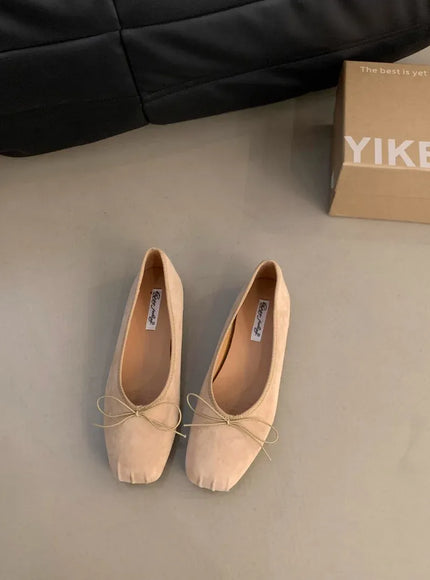 KissICON Beige / 33 Flat Shoes for Women 2024 New Autumn Summer
