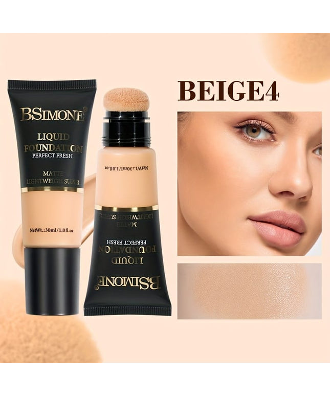 jkthpu-45 BEIGE 4 Bsimone 6 Color Foundation Set - Long Lasting