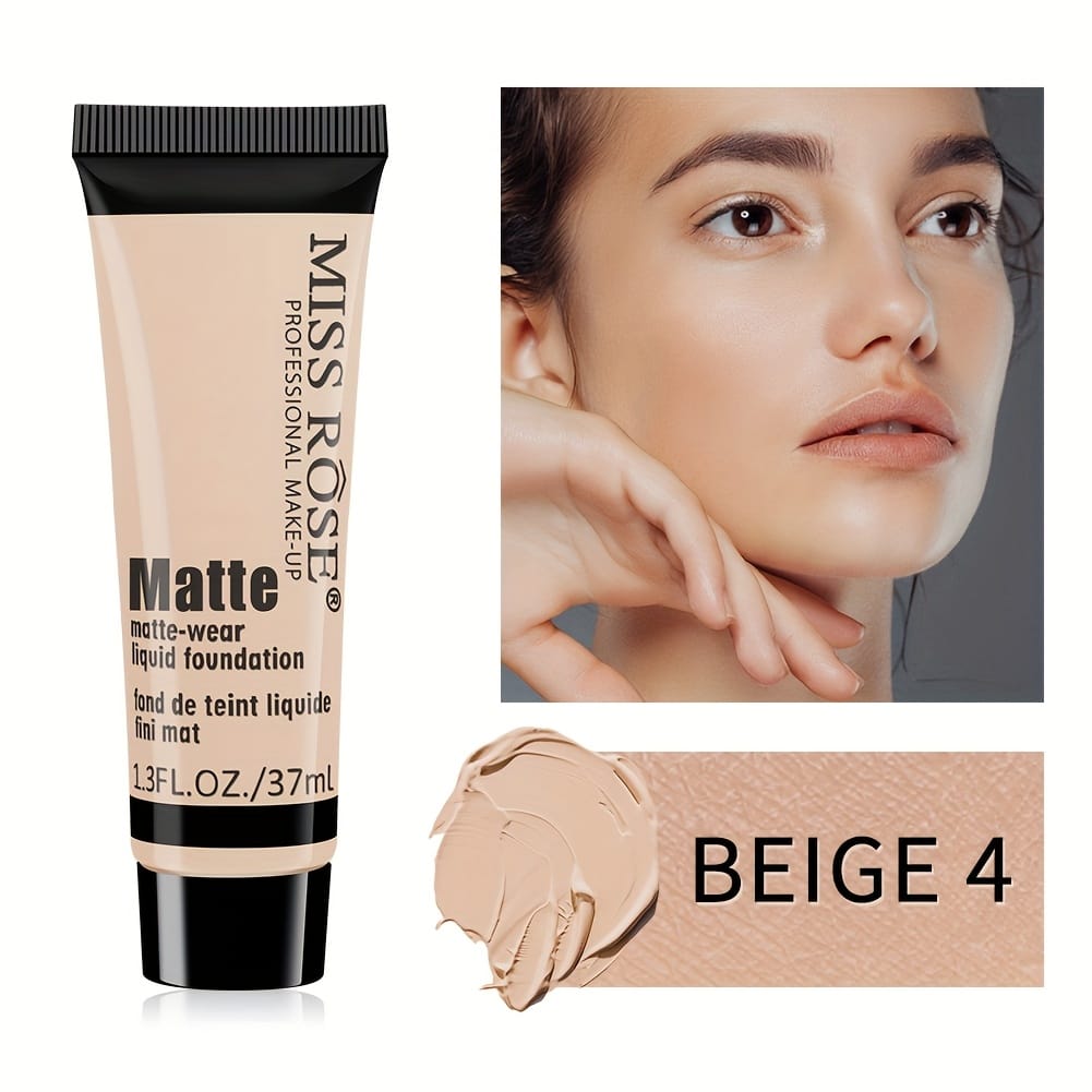 KissICON Beige 4 Missrose Flawless Matte Full Coverage Waterproof