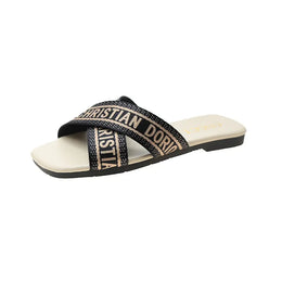 KissICON Beige / 40 Designer summer new women's Sandals